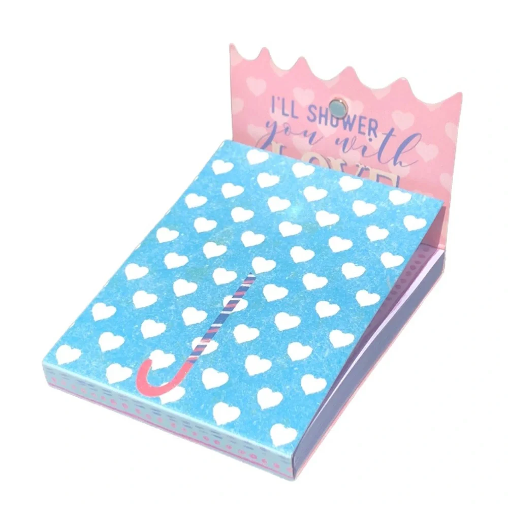 Punch Studio Embellished Mini Notepad ~ Shower of Love (71302)